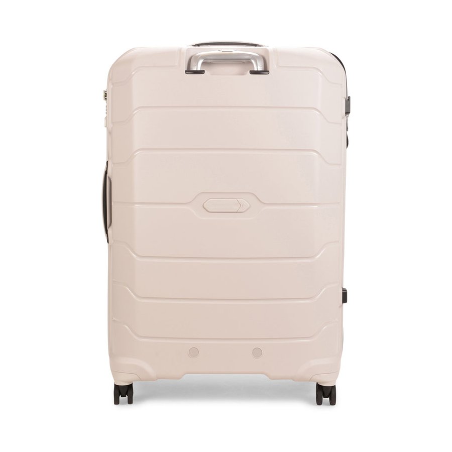Samsonite Oc2lite 81cm Hardside Checked Suitcase Off-White Off-White