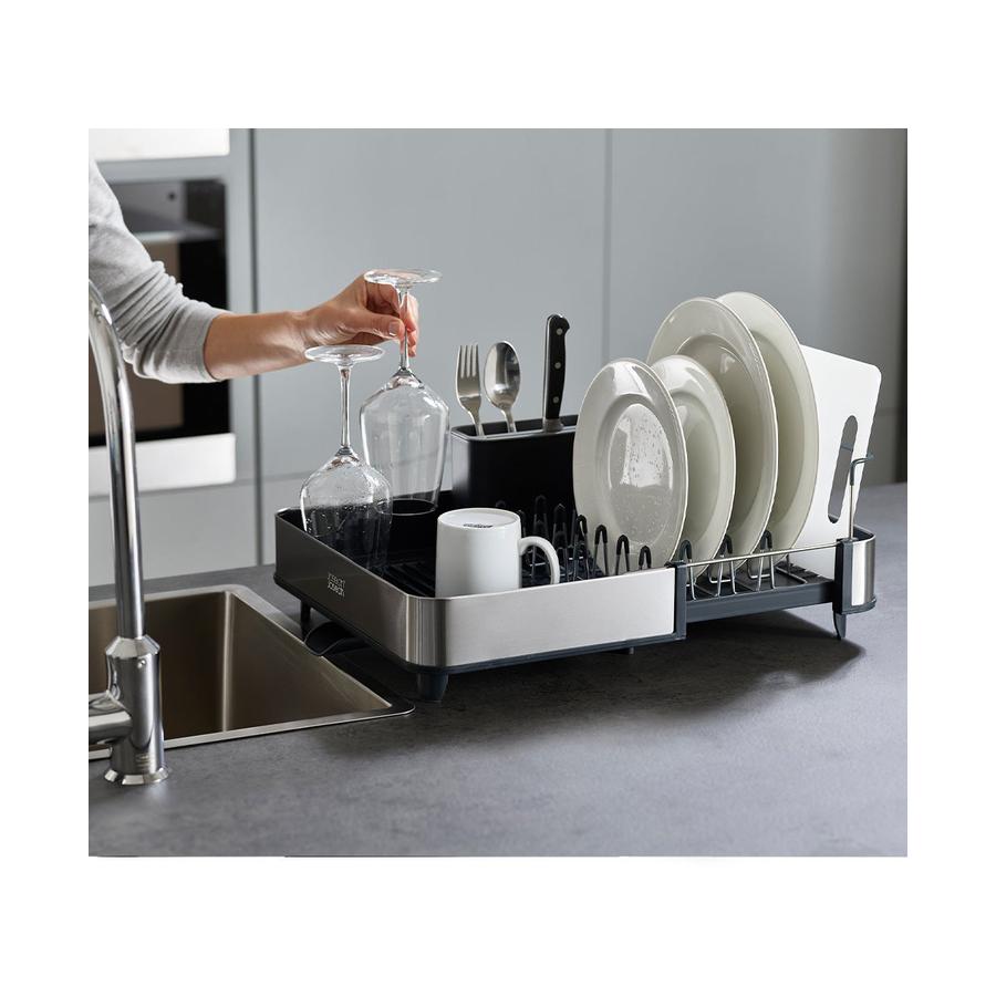 Joseph Joseph Extend Steel Expandable Dish Drainer Grey Grey