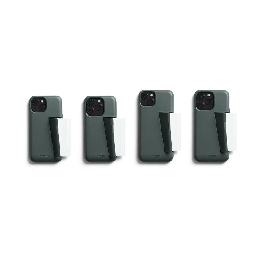 Bellroy iPhone 15 Pro Max Phone Case - 3 Card (With Button Add-On) Evergreen Evergreen