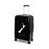 Caselite NZ Map 67cm Hardside Checked Suitcase Black
