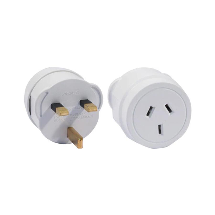 Jackson NZ to UK & Hong Kong Power Adapter White White