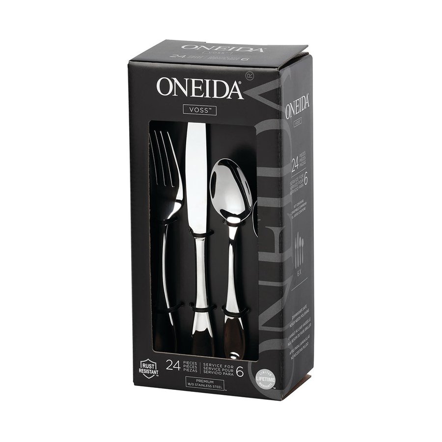 Oneida Voss 24 Piece Cutlery Set Stainless Steel Stainless Steel