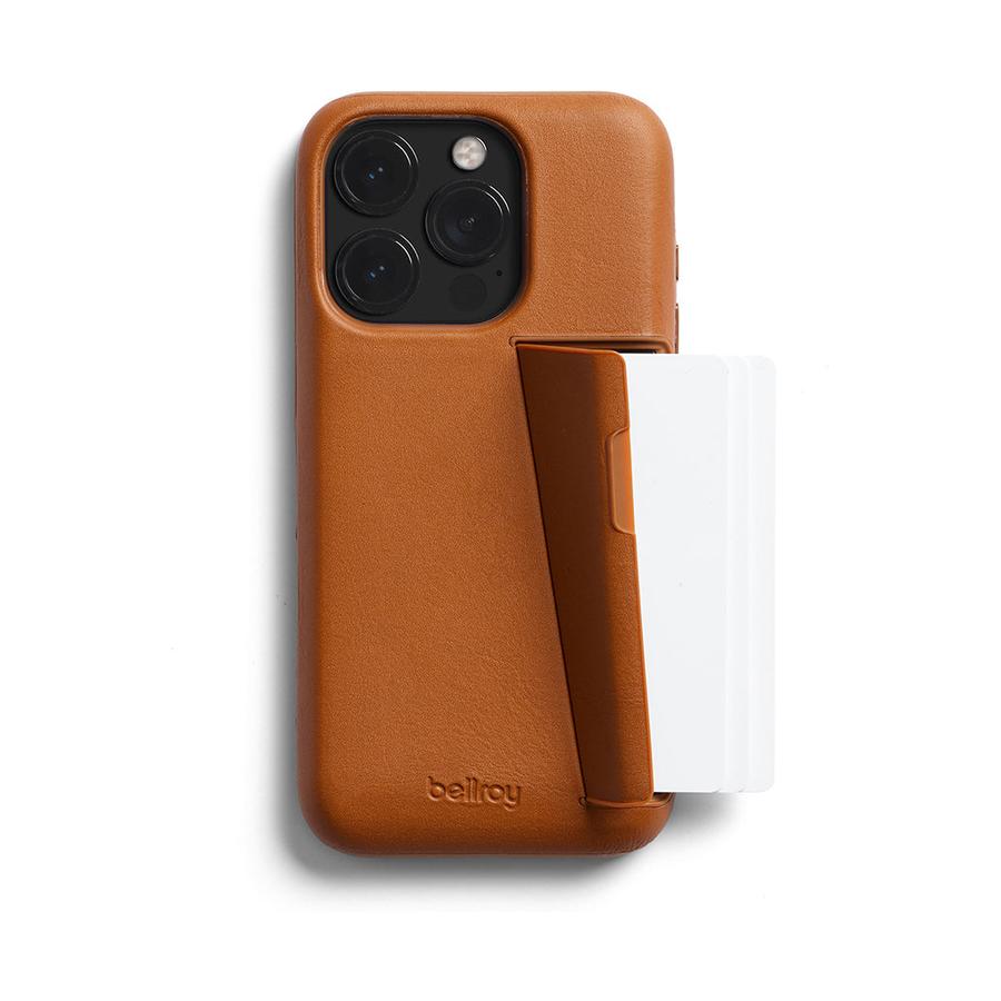 Bellroy iPhone 15 Pro Max Phone Case - 3 Card (With Button Add-On) Terracotta Terracotta