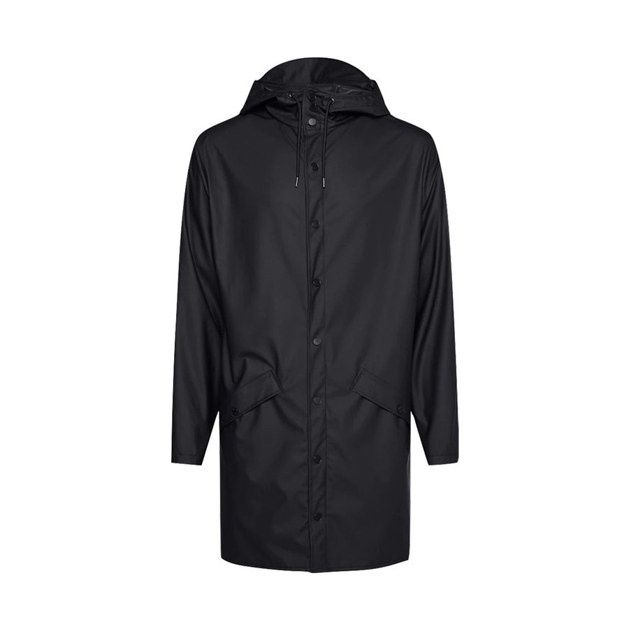 Rains Long Jacket Black L