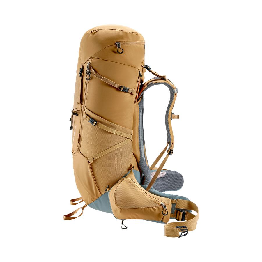 Deuter Aircontact Core 60+10 Trekking Backpack Almond-Teal Almond-Teal