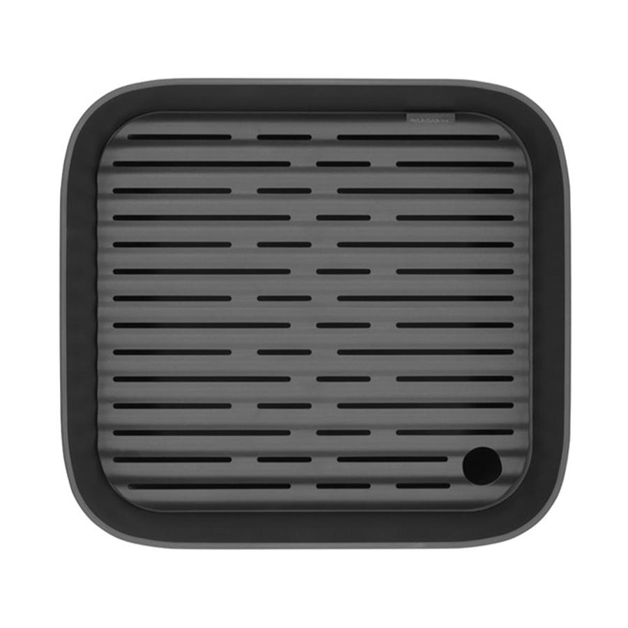 Brabantia Washing Up Bowl with Drying Tray Dark Grey Dark Grey