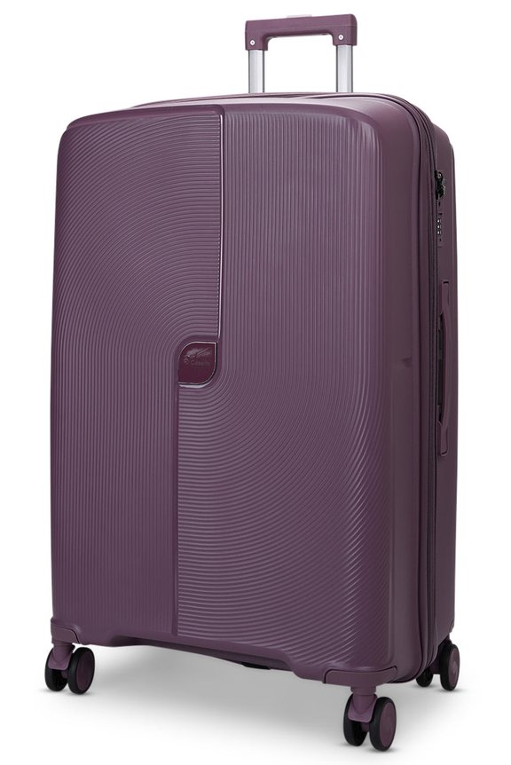 Caselite Aero 75cm Hardside Checked Suitcase Purple