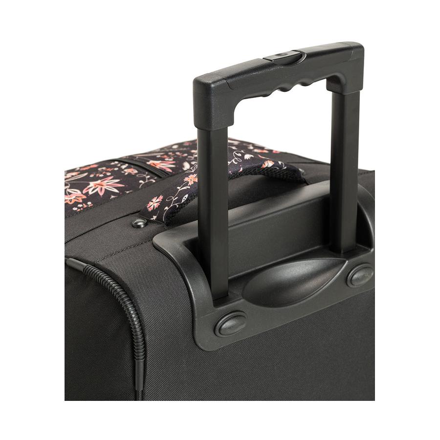 Roxy Feel It All Wheelie 66L Large Wheeled Duffle Anthracite Kerala Border Anthracite Kerala Border