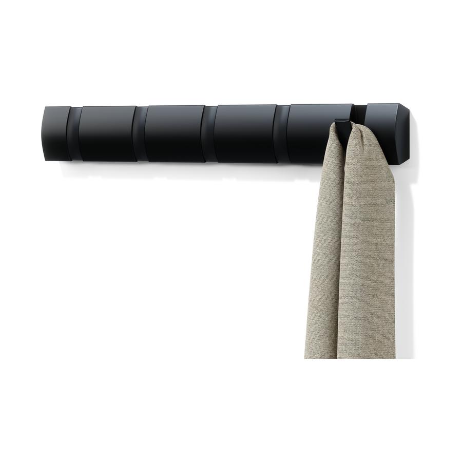 Umbra Flip 5 Wall Mounted Hook Black Black