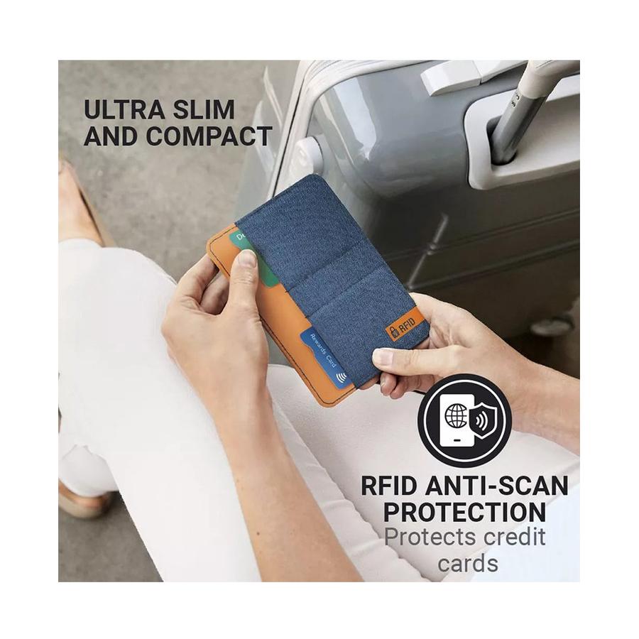 Go Travel The Passport Slip (RFID) Blue Blue