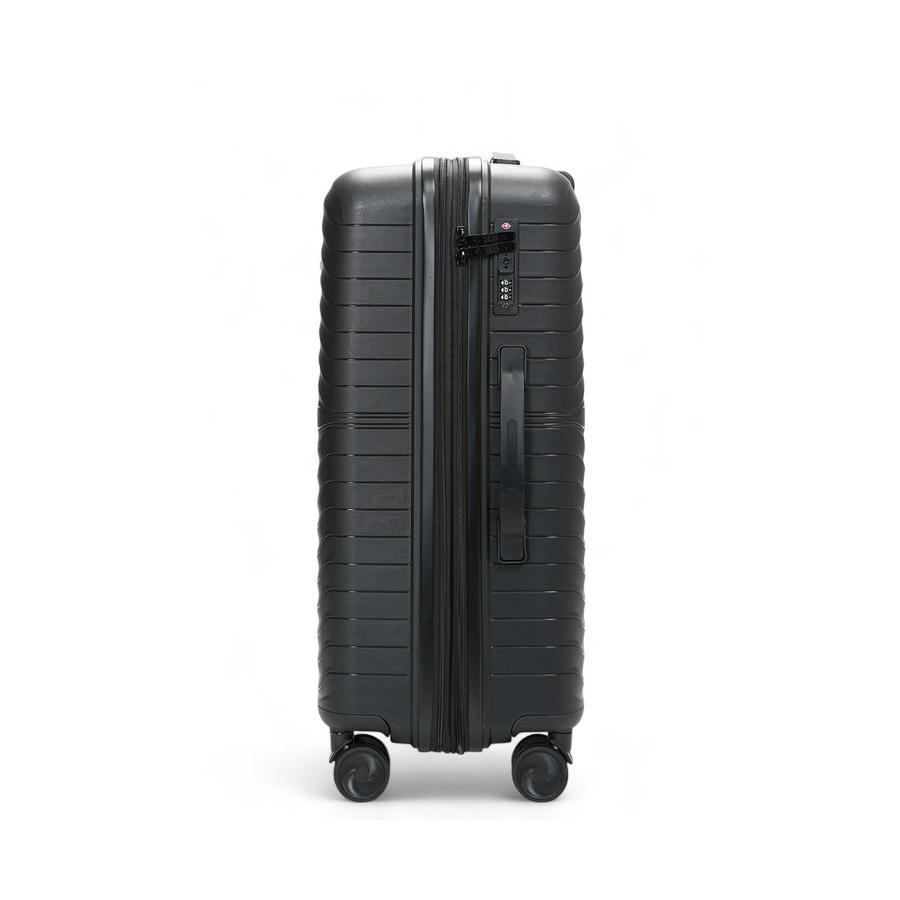 Caselite Summit 65cm Hardside Checked Suitcase Black Black