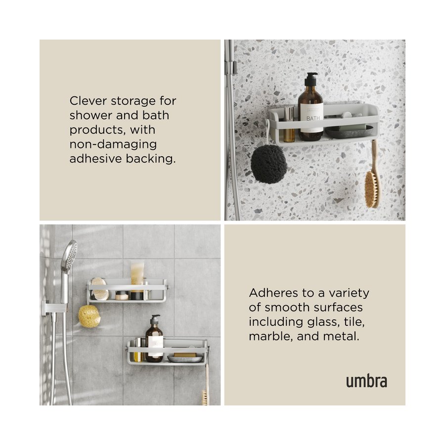 Umbra Flex Adhesive Bin Grey Grey
