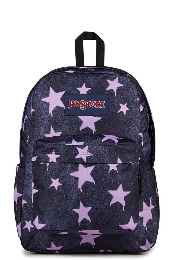 Jansport Superbreak Plus Backpack Sprayed Stars Pastel Lilac