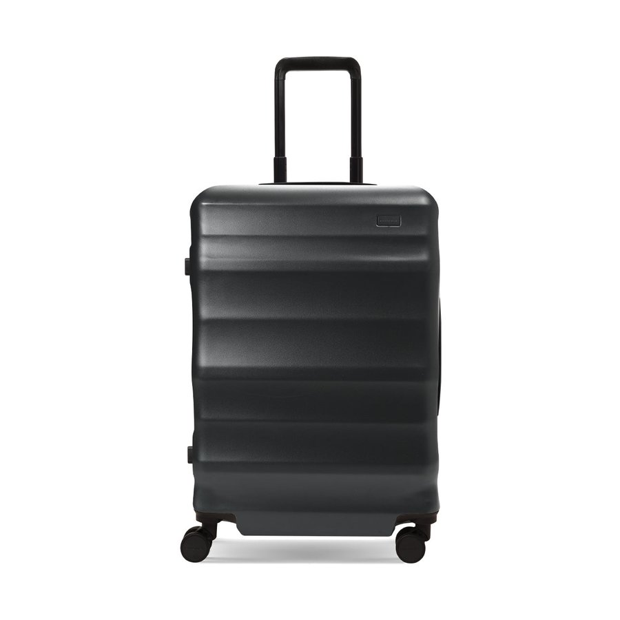 Explorer Luna-Air 63cm Hardside Checked Suitcase Black Black