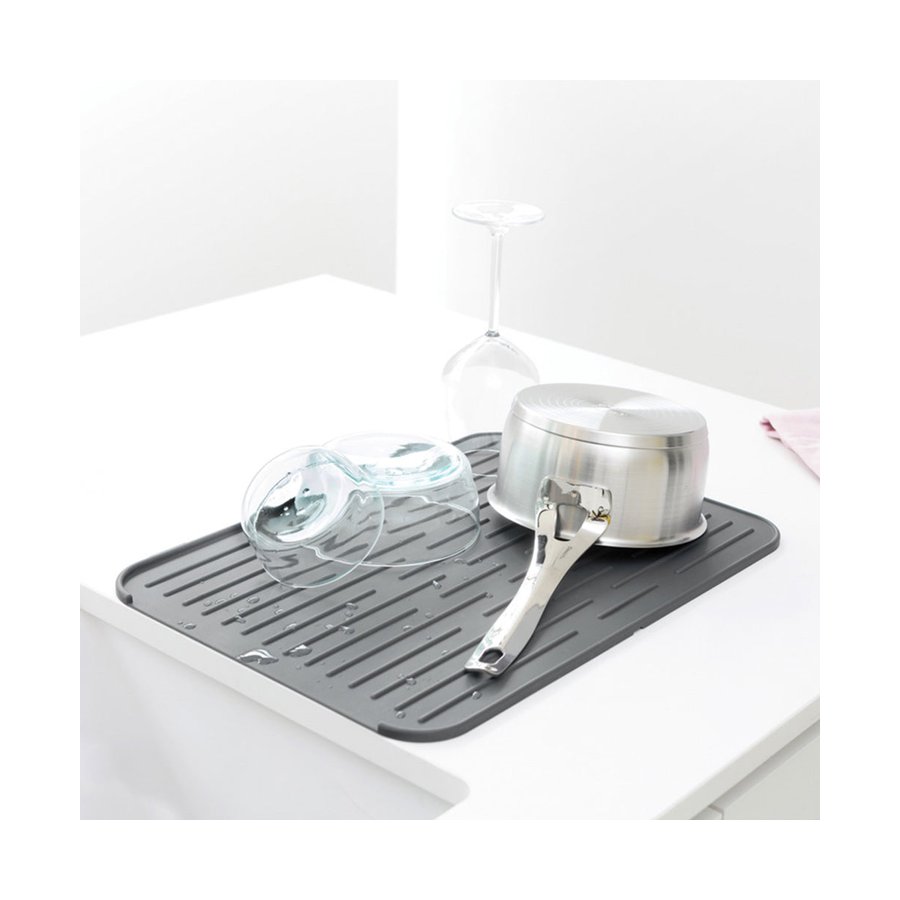 Brabantia Silicone Dish Drying Mat Dark Grey Dark Grey