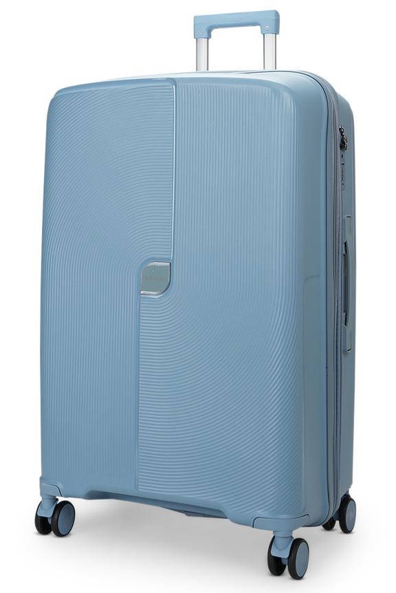 Caselite Aero 75cm Hardside Checked Suitcase Light Blue