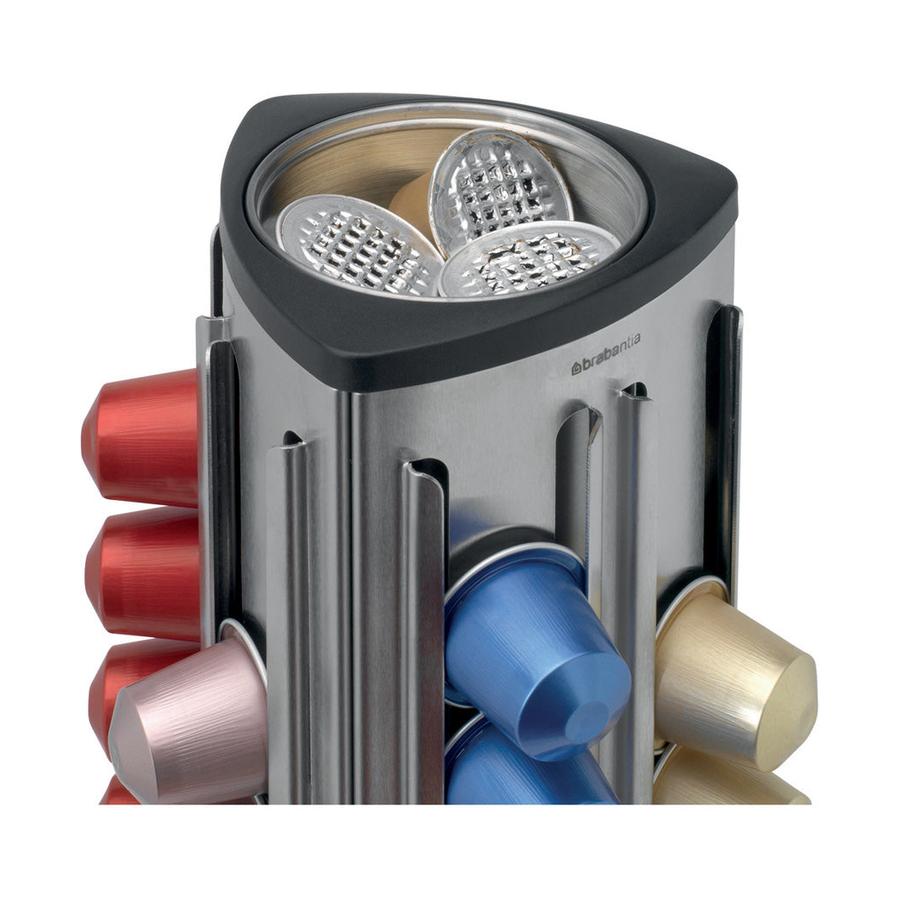 Brabantia Coffee Capsule Dispenser Matte Steel Matte Steel