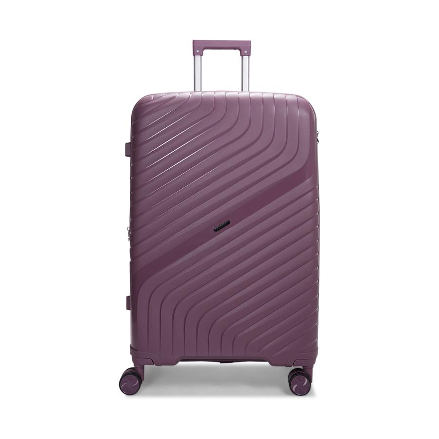 Nomad Journey 75cm Hardside Checked Suitcase Purple Purple