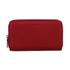 Pierre Cardin Paisley Ladies Italian Leather Double Zip Wallet Red