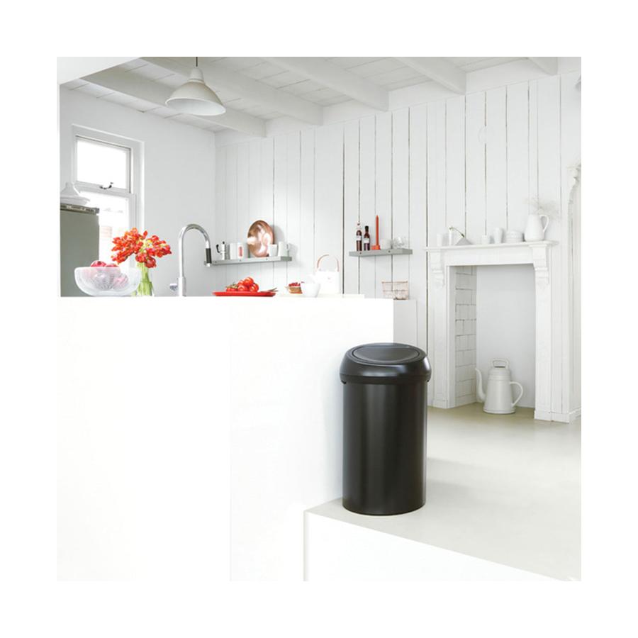 Brabantia Touch Bin (60L) Matte Black Matte Black
