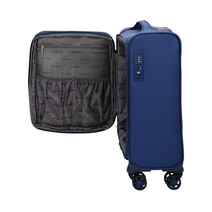Caselite Ultra 55cm Softside Carry-On Suitcase Navy Navy