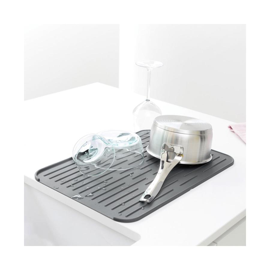 Brabantia Silicone Dish Drying Mat Dark Grey Dark Grey