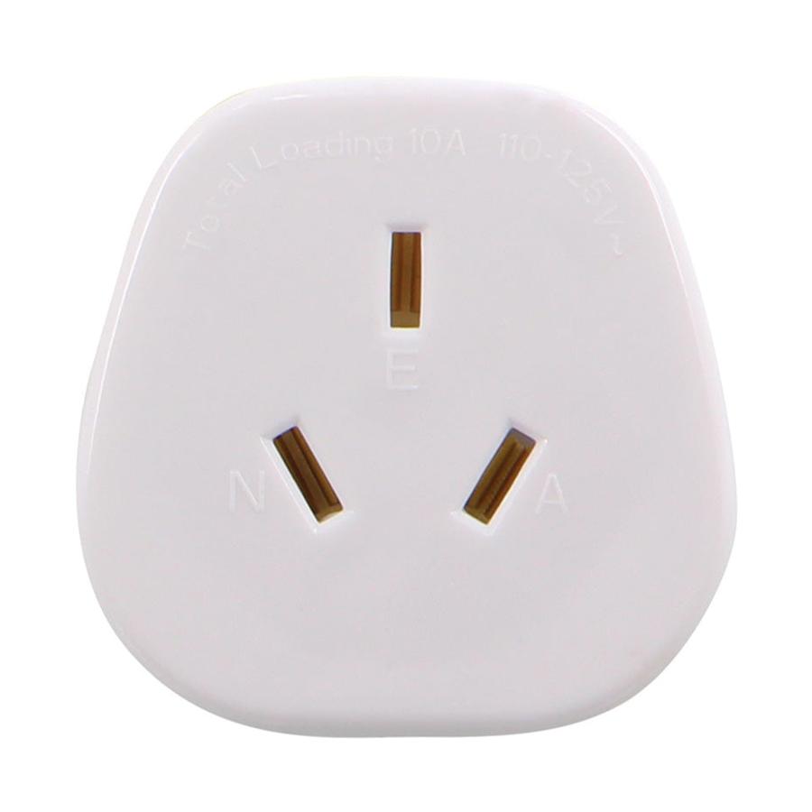 Lewis N. Clark NZ to USA & Japan (3 Pin Plug) Travel Adapter White White