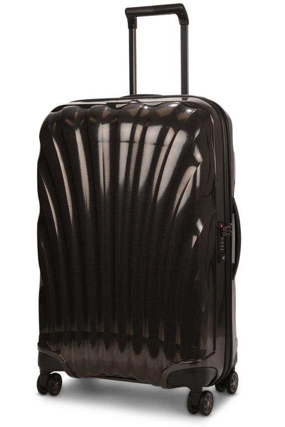 Samsonite C-Lite 69cm CURV Checked Suitcase Black