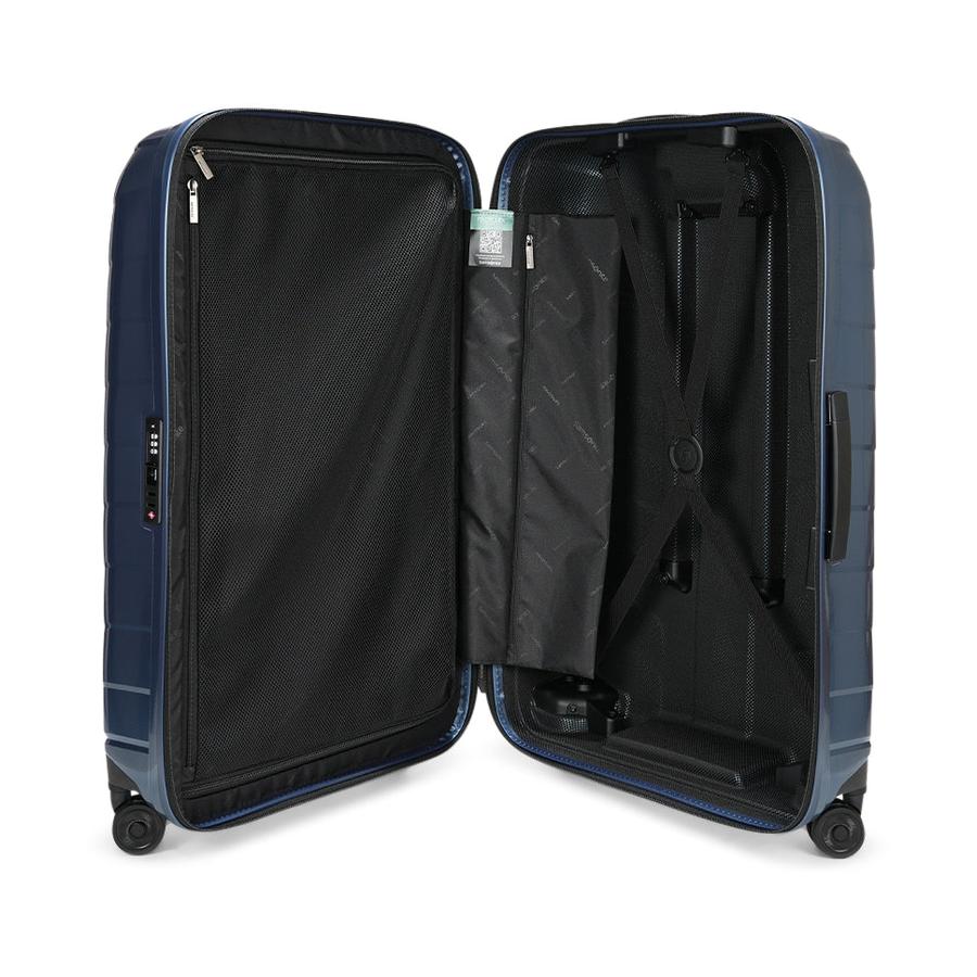 Samsonite Attrix 55cm & 75cm Hardside Luggage Set Steel Blue Steel Blue
