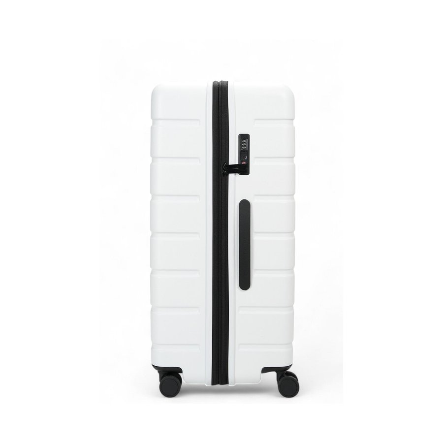Explorer Arlo Pro 75cm Hardside Expandable Checked Suitcase White White