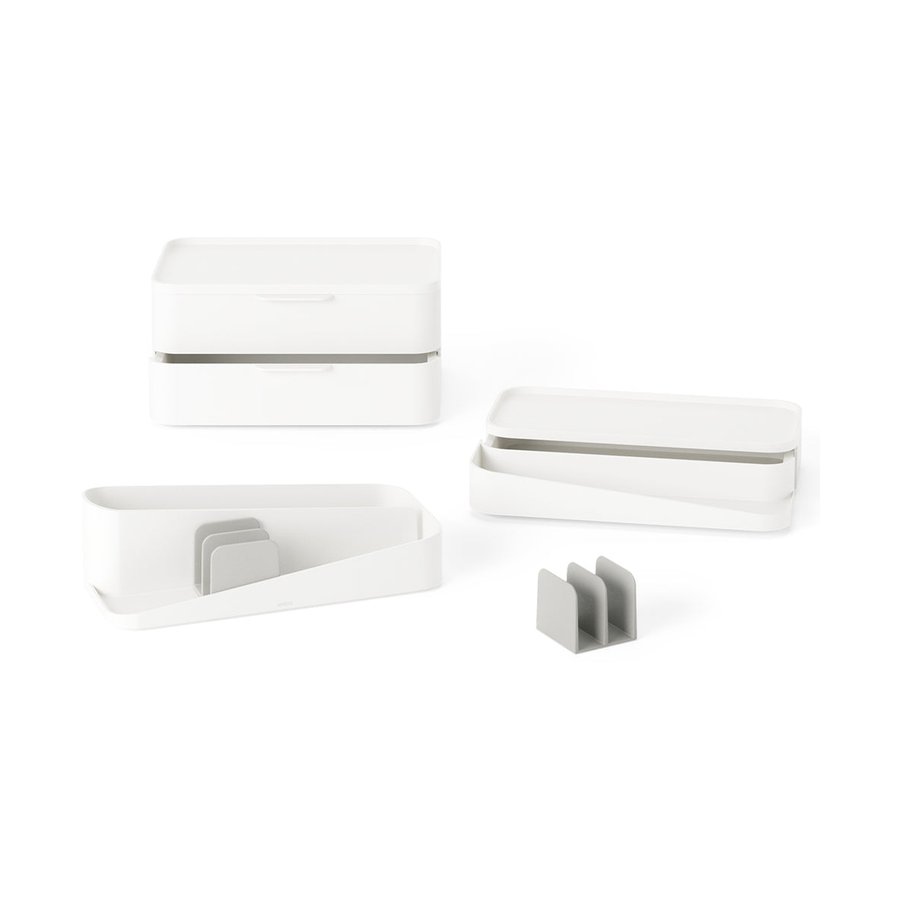 Umbra Glam Large Organiser White/Grey White/Grey