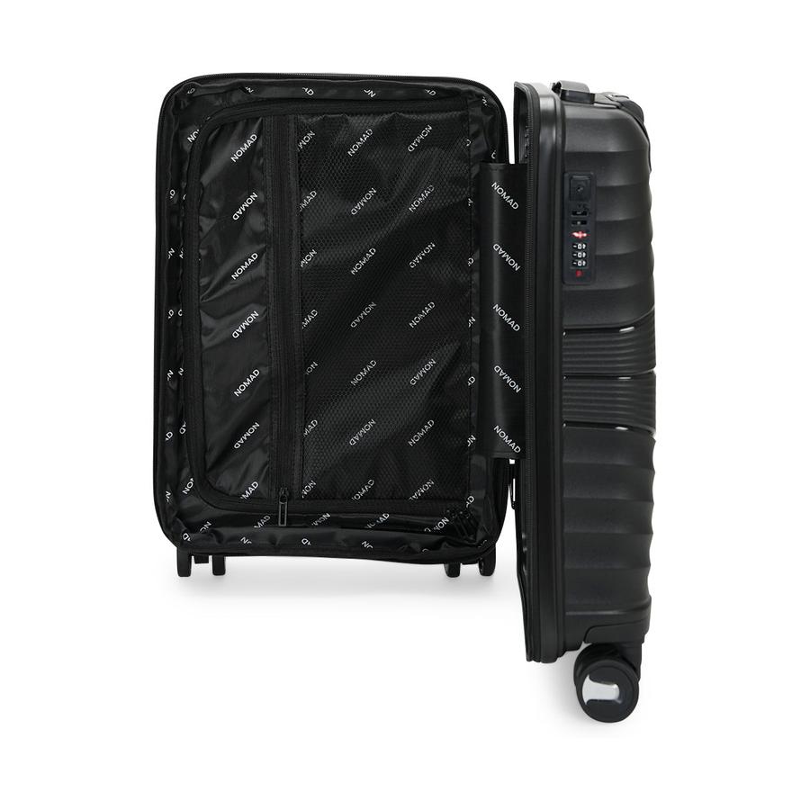 Nomad Aspire 55cm Hardside Carry-On Suitcase Black Black