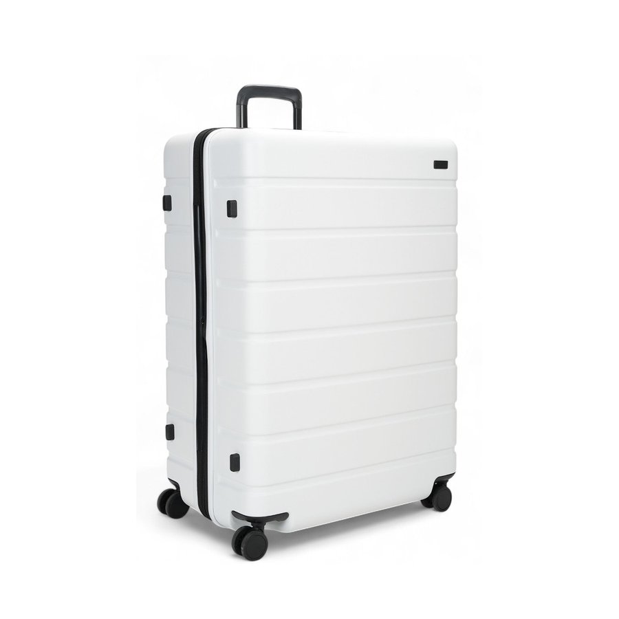 Explorer Arlo Pro 75cm Hardside Expandable Checked Suitcase White White