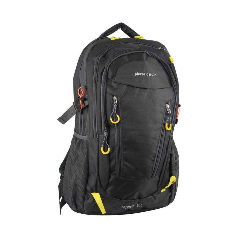 Pierre Cardin Aspen Nylon Adventure Travel & Sport Large Backpack Grey Grey