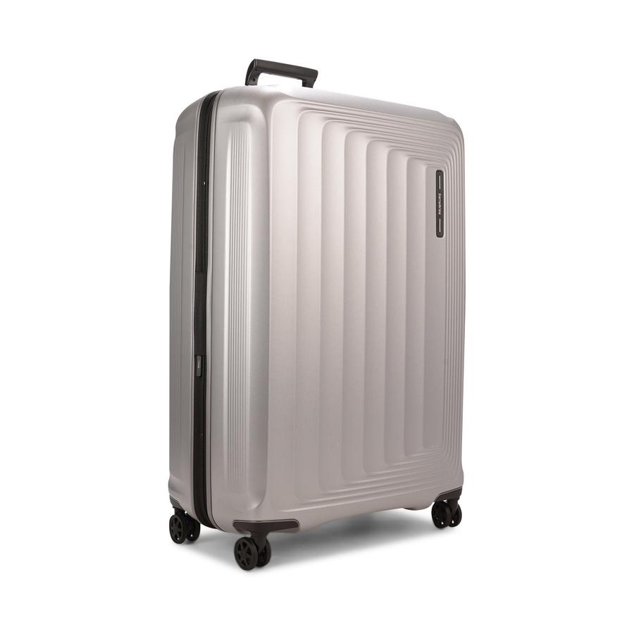 Samsonite Nuon 81cm Hardside Checked Suitcase Matte Silver Matte Silver