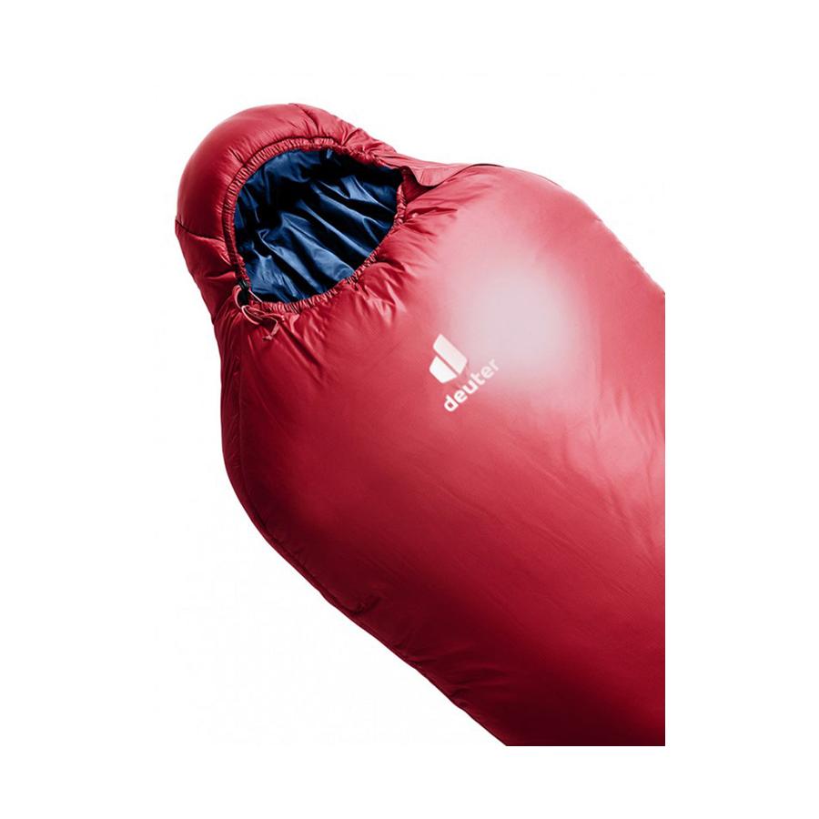 Deuter Orbit -5° Synthetic Fibre Sleeping Bag Cranberry Steel Default Title