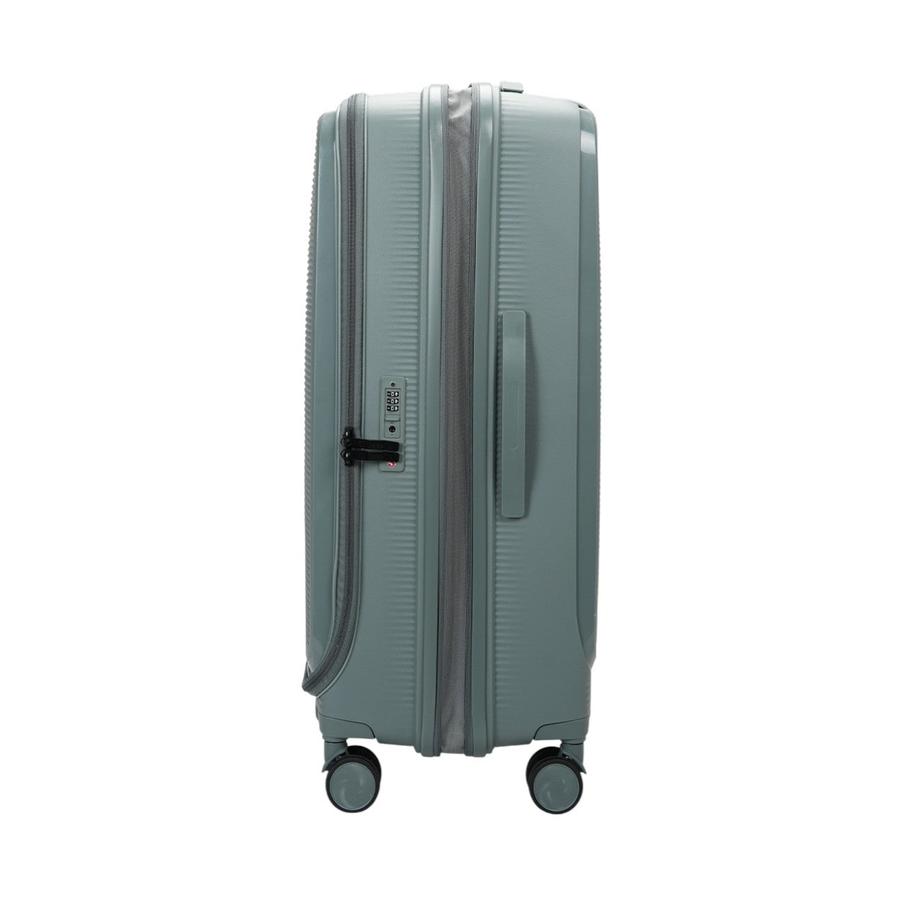 Caselite Venture 57cm & 76cm Top Open Hardside Luggage Set Grey Green Grey Green