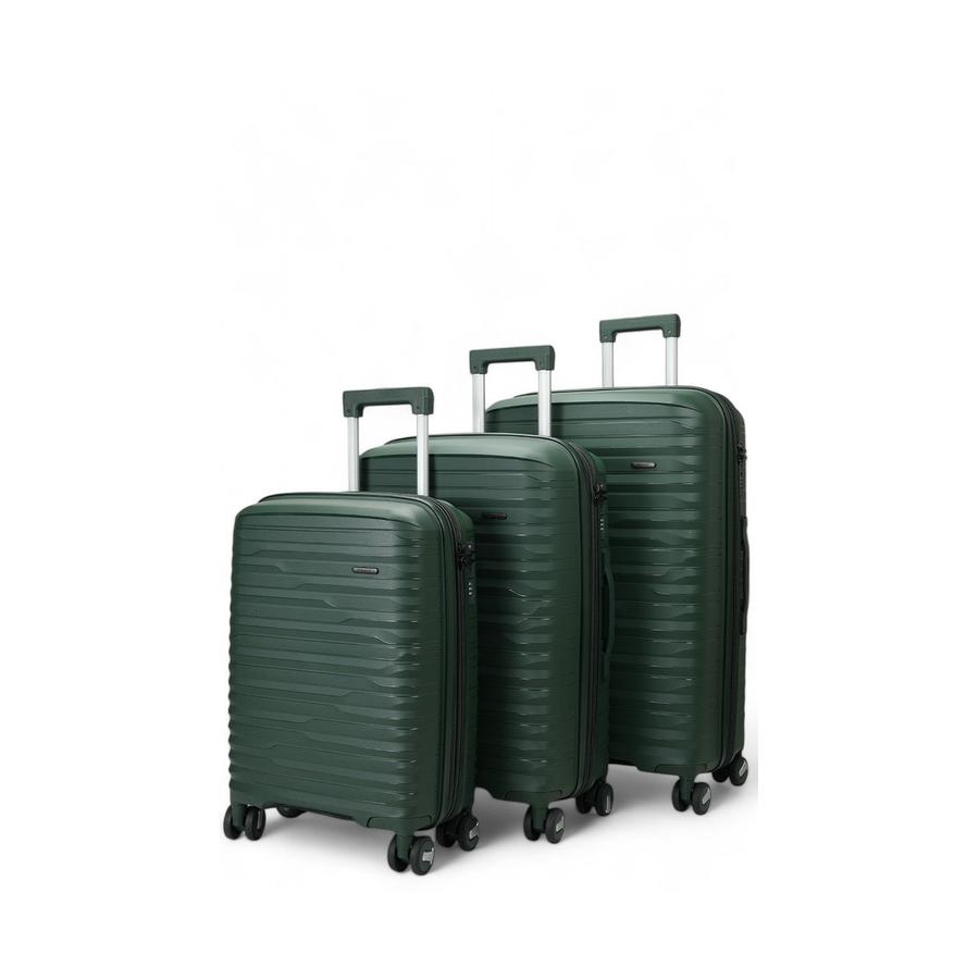 Nomad Discover 56cm, 65cm and 75cm Hardside Luggage Set Forest Green Forest Green