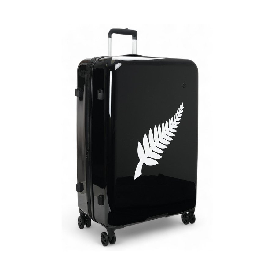 Caselite NZ Map/Fern 77cm & 77cm Hardside Luggage Set Black Black
