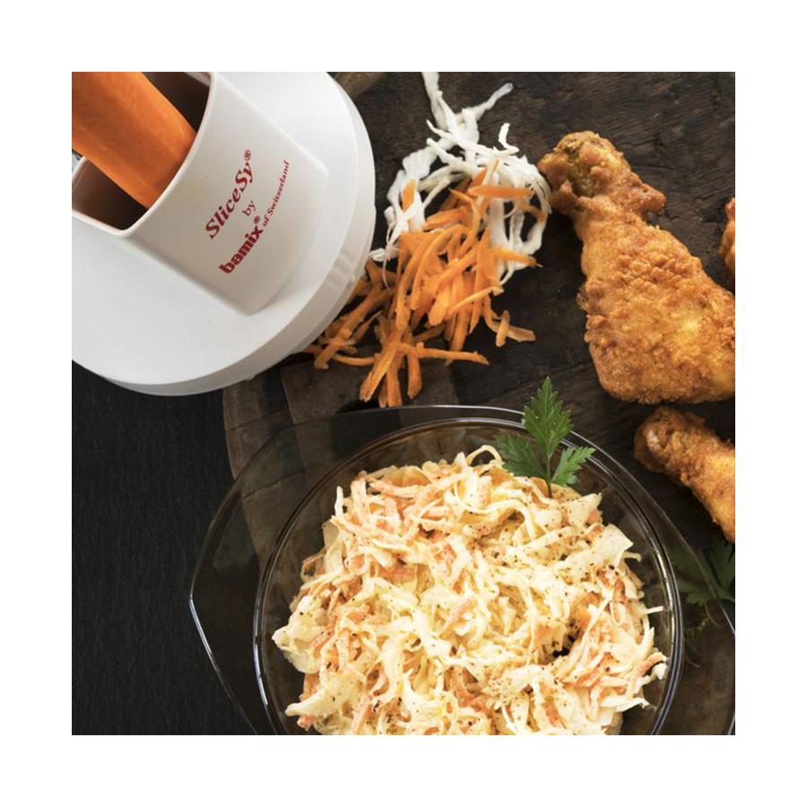 Bamix SliceSy Food Processor Attachment White White