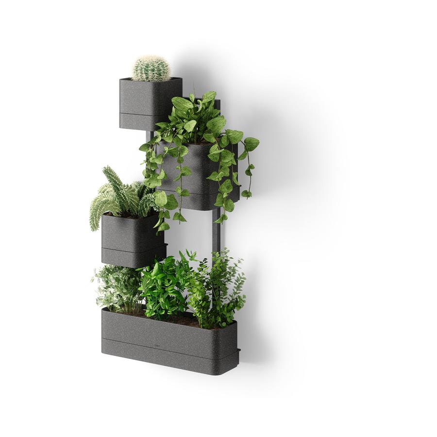 Umbra Cubiko Wall Planter Black Black