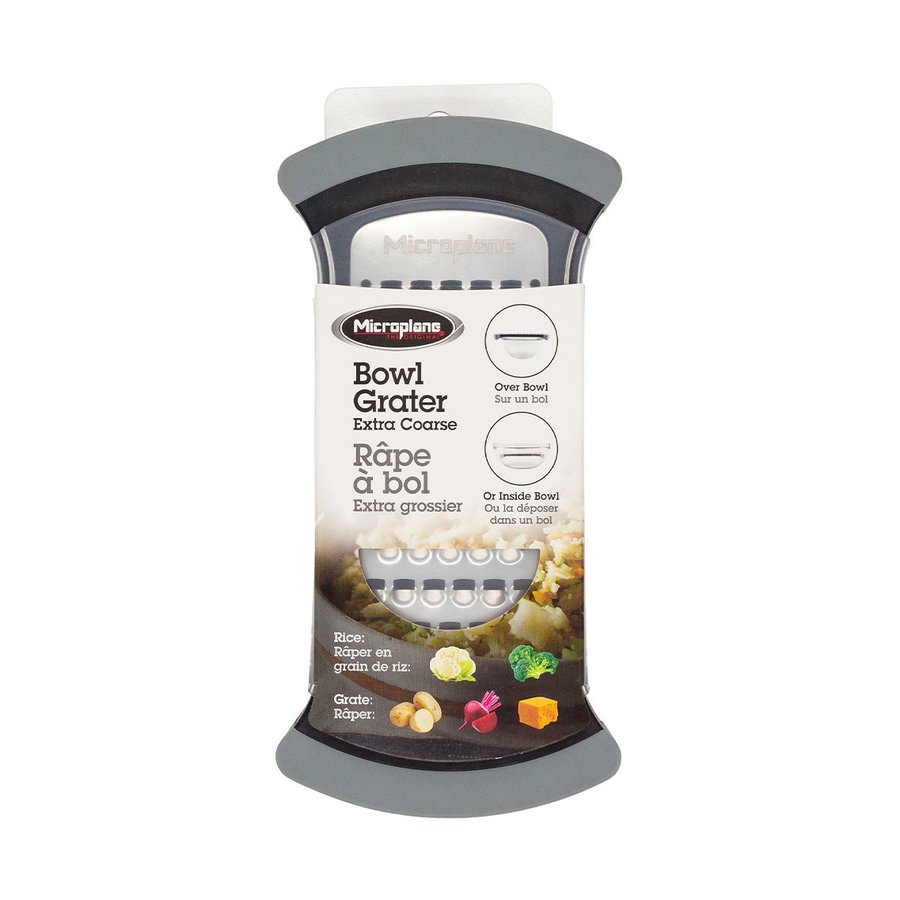 Microplane Bowl Grater Grey Grey