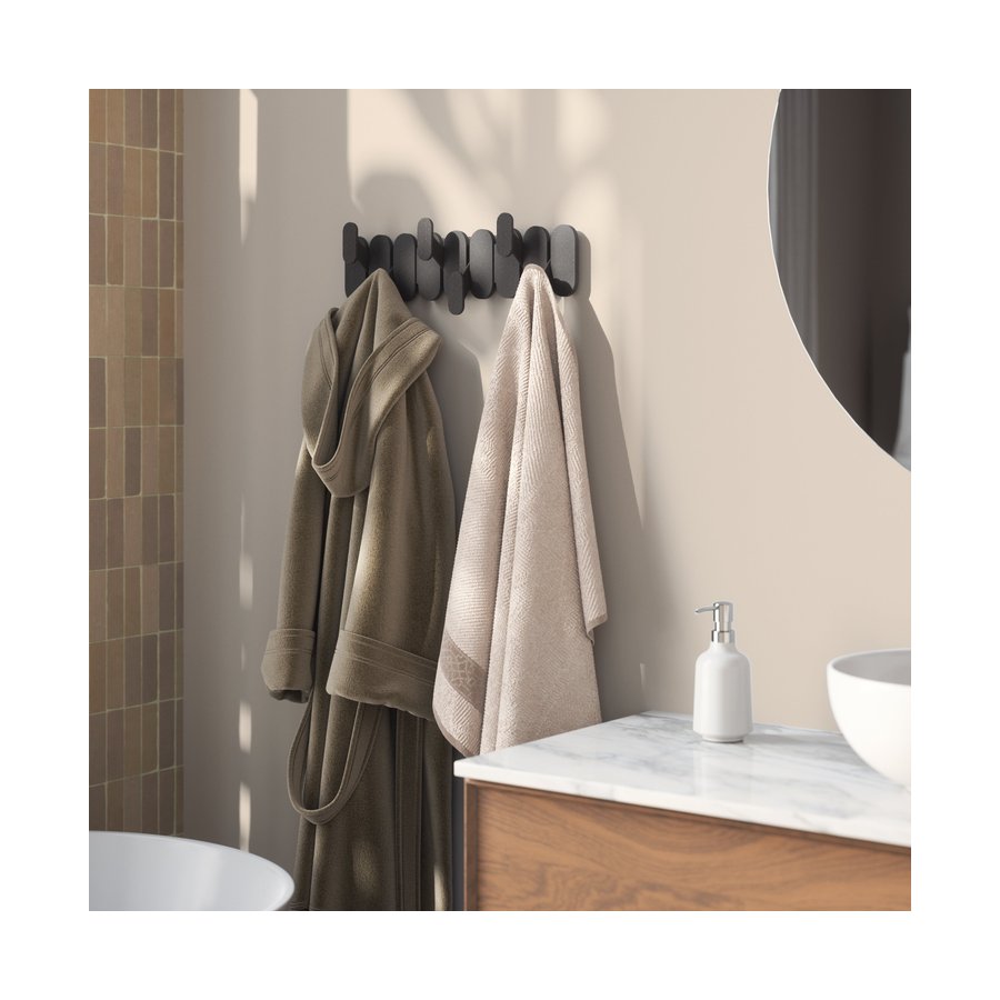 Umbra Tempo 6 Wall Hook Black Black