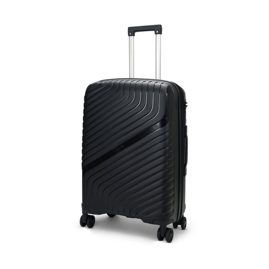 Nomad Journey 66cm Hardside Checked Suitcase Black Black
