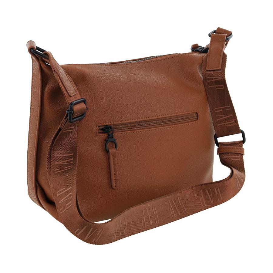 Gap Essenza Ladies Vegan Leather Rectangular Crossbody Bag Tan Tan