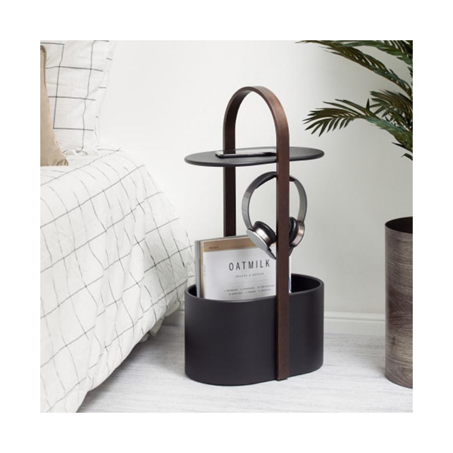 Umbra Bellwood Storage Table Black/Walnut Black/Walnut