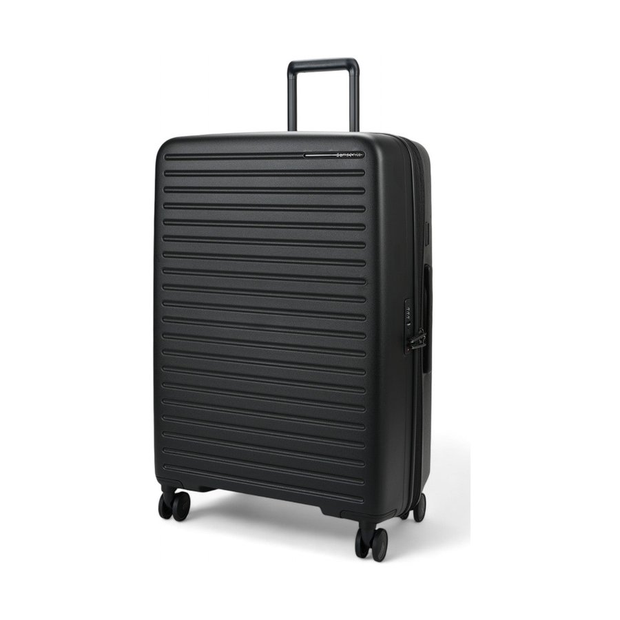 Samsonite Restackd 55cm & 75cm Hardside Luggage Set Black Black