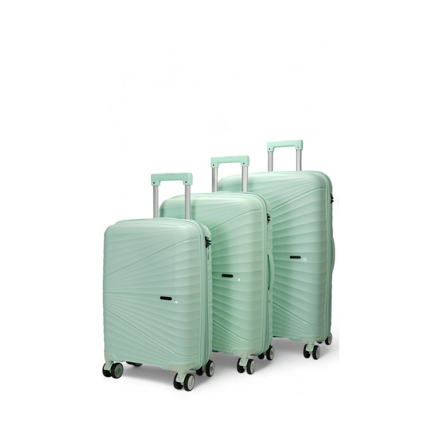 Nomad Aspire 55cm, 65cm and 75cm Hardside Luggage Set Mint Mint