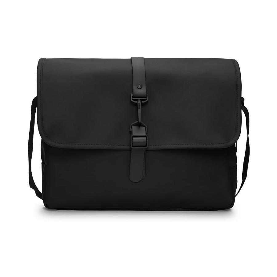 Rains Messenger Bag Black Black