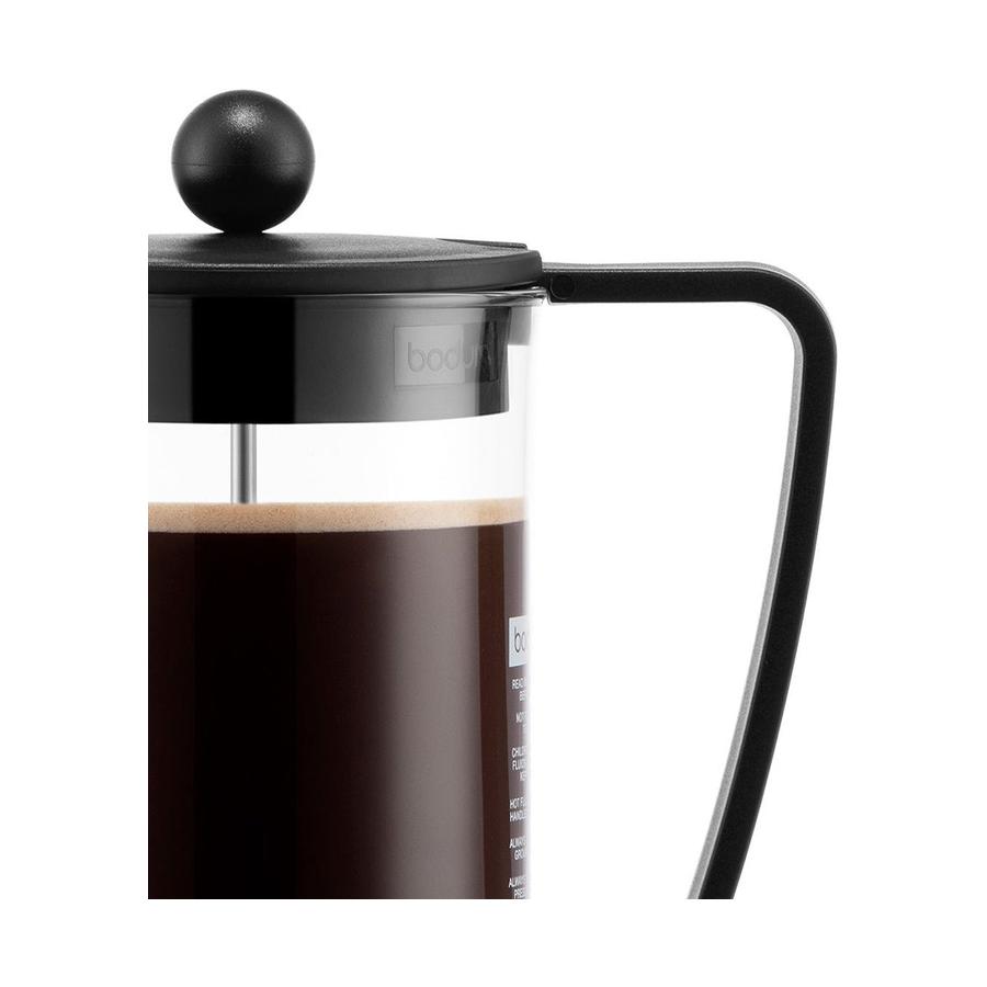 Bodum Brazil 1L (8 Cup) French Press Coffee Maker Black Black